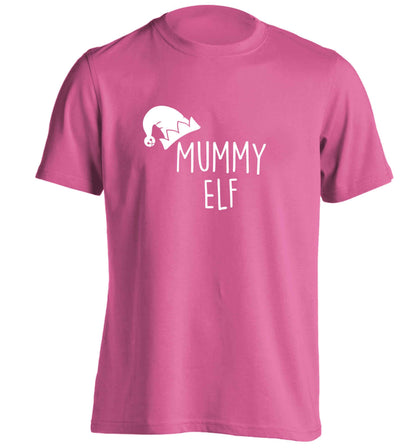 Mummy elf adults unisex pink Tshirt 2XL