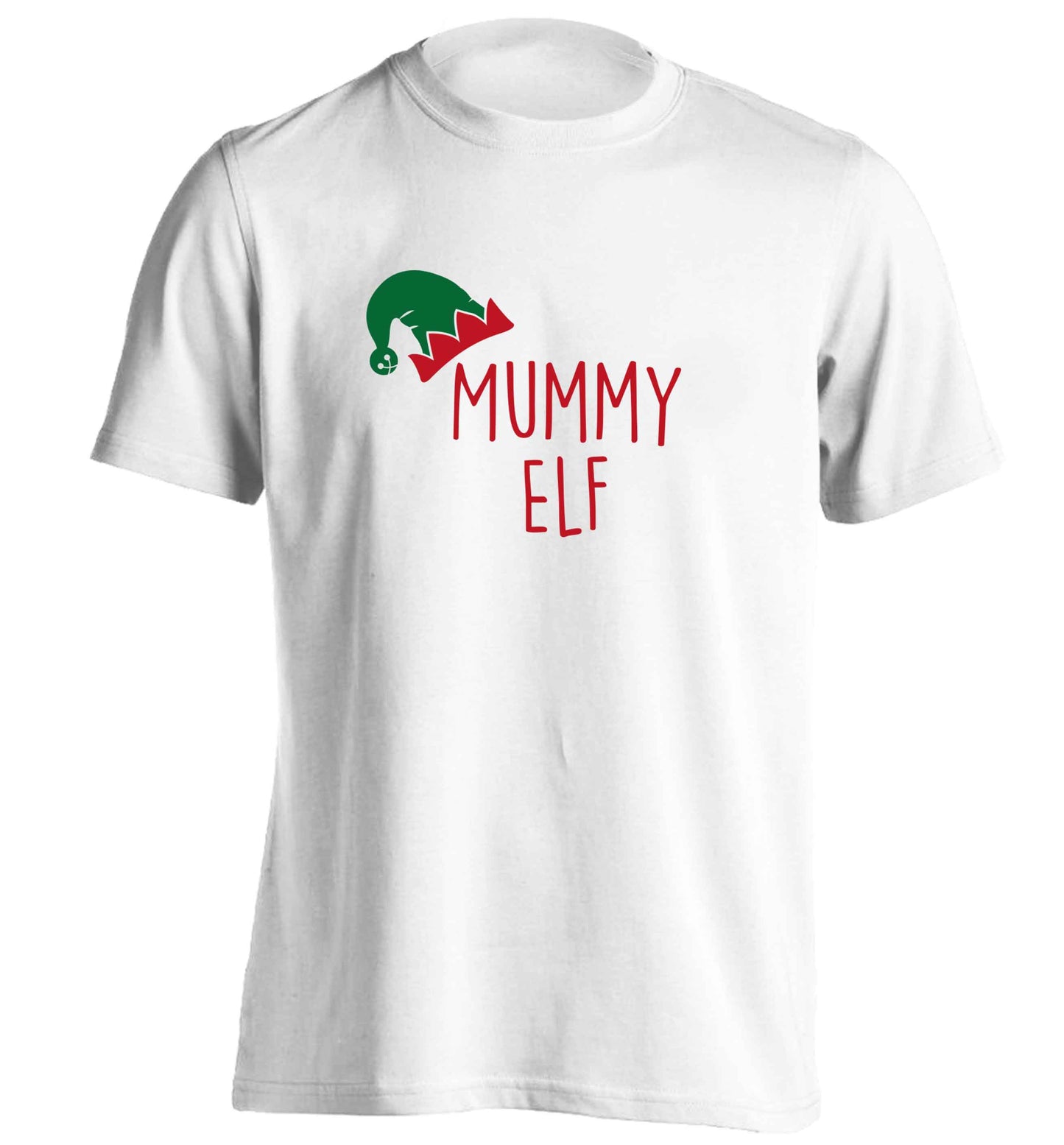 Mummy elf adults unisex white Tshirt 2XL