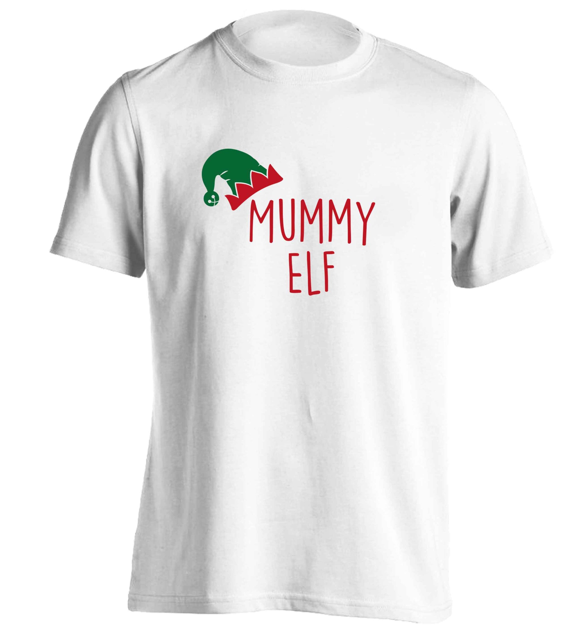 Mummy elf adults unisex white Tshirt 2XL