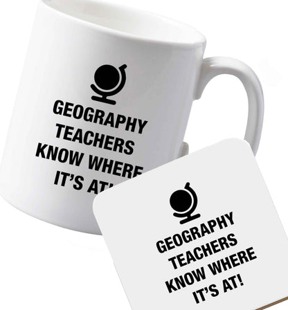 10 oz Ceramic mug and coaster Favourite Type Pan Pancake both sides
