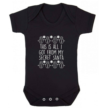 This is all I got from my secret Santa baby vest black 18-24 months