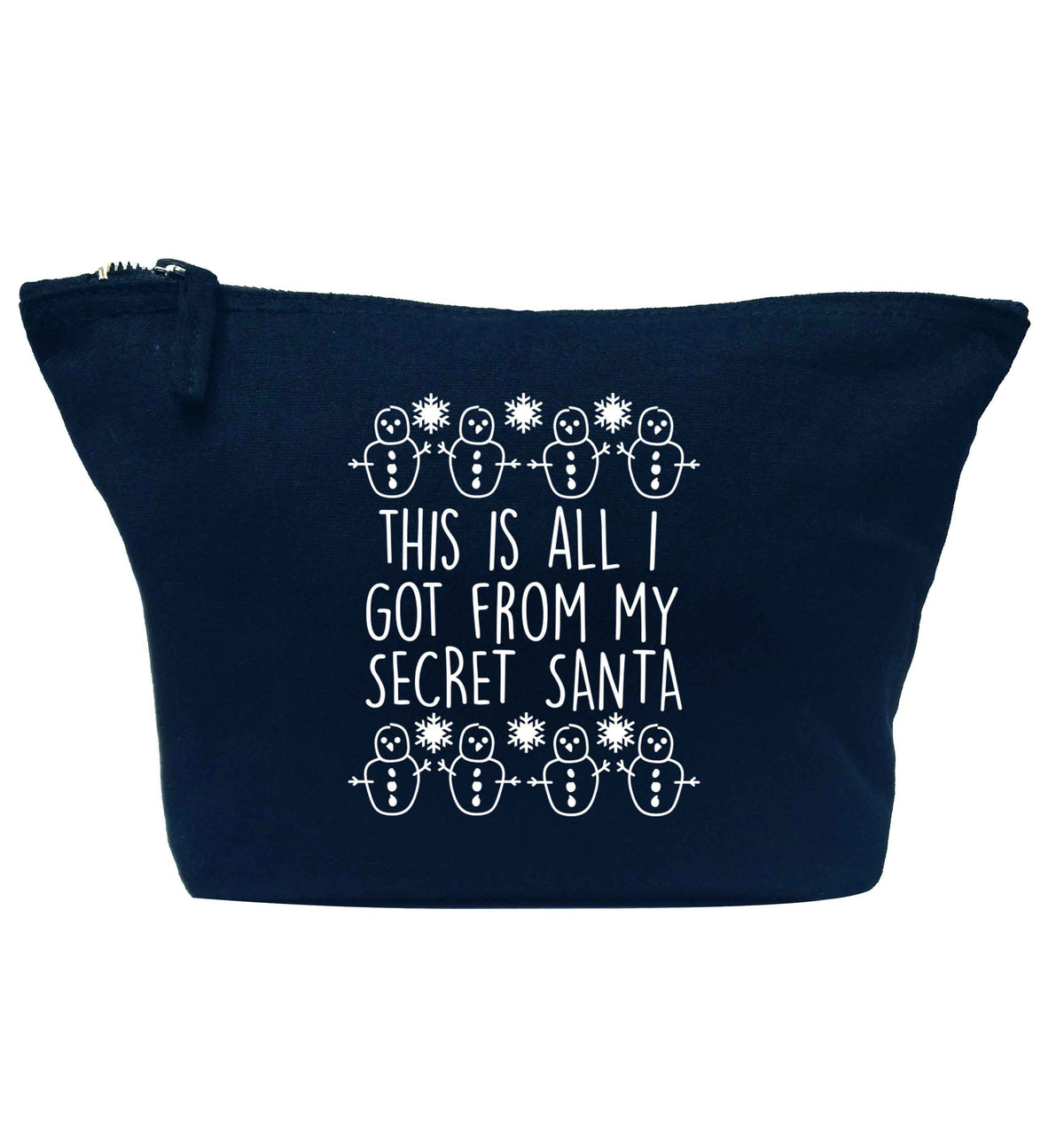 This is all I got from my secret Santa navy makeup bag