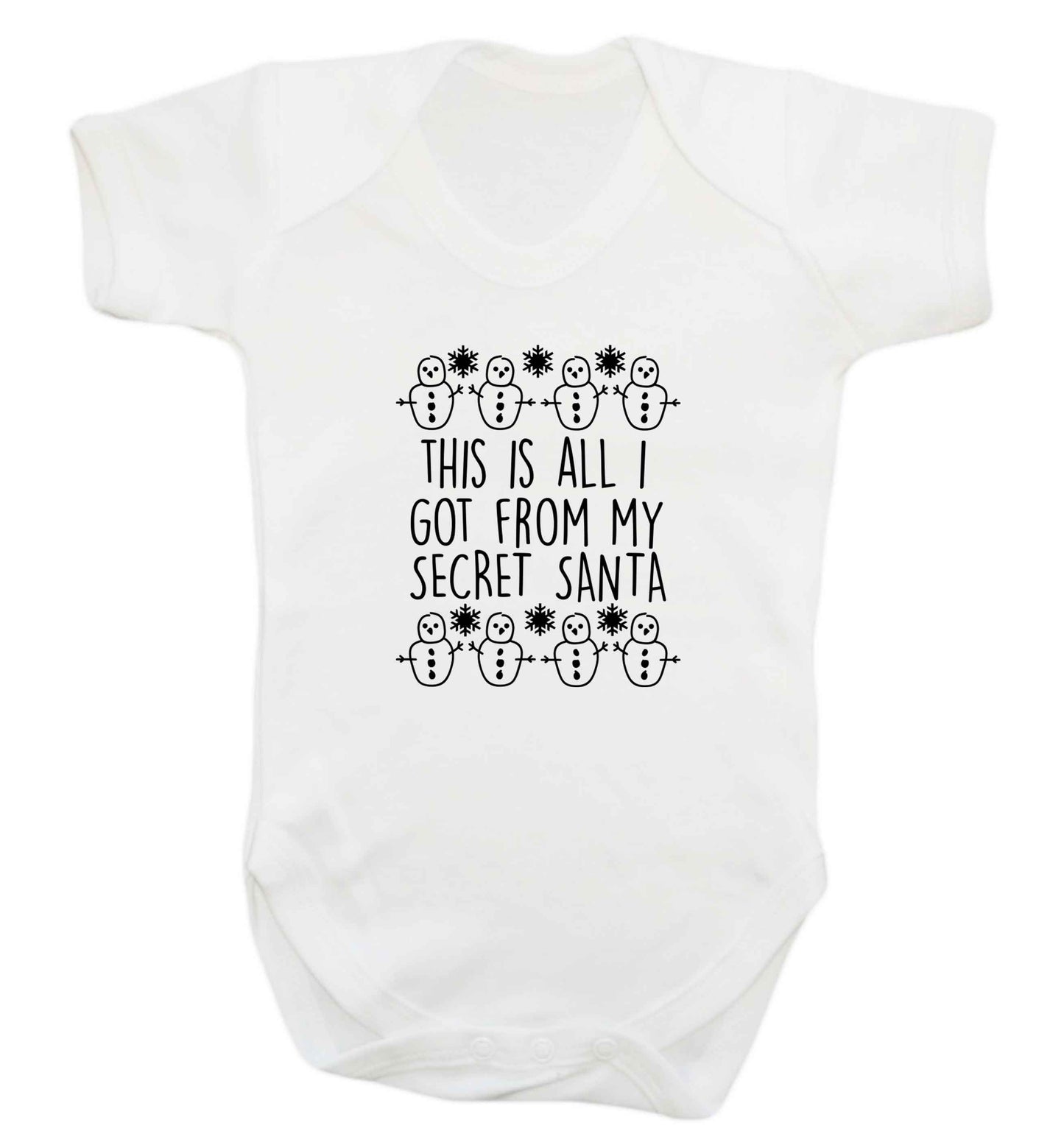 This is all I got from my secret Santa baby vest white 18-24 months