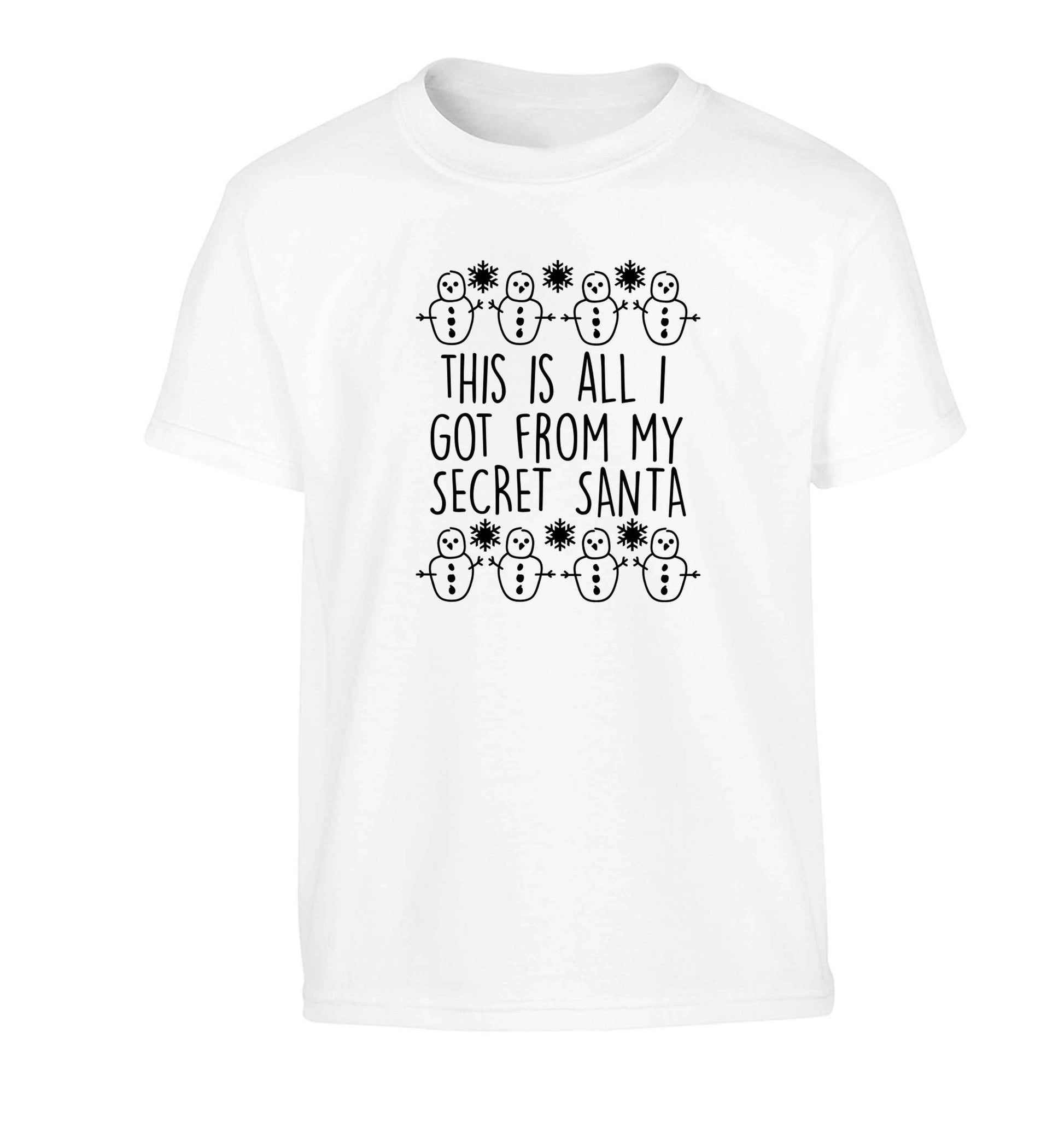 This is all I got from my secret Santa Children's white Tshirt 12-13 Years