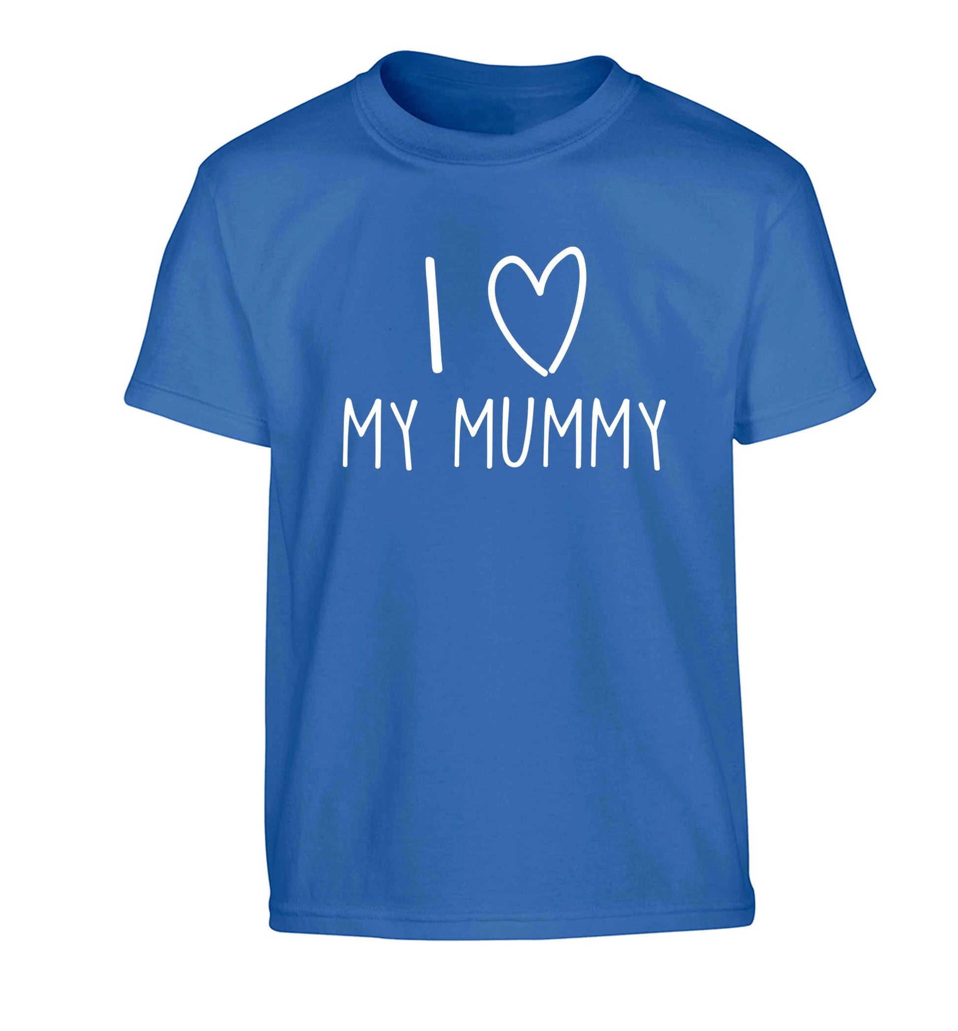I love my mummy Children's blue Tshirt 12-13 Years