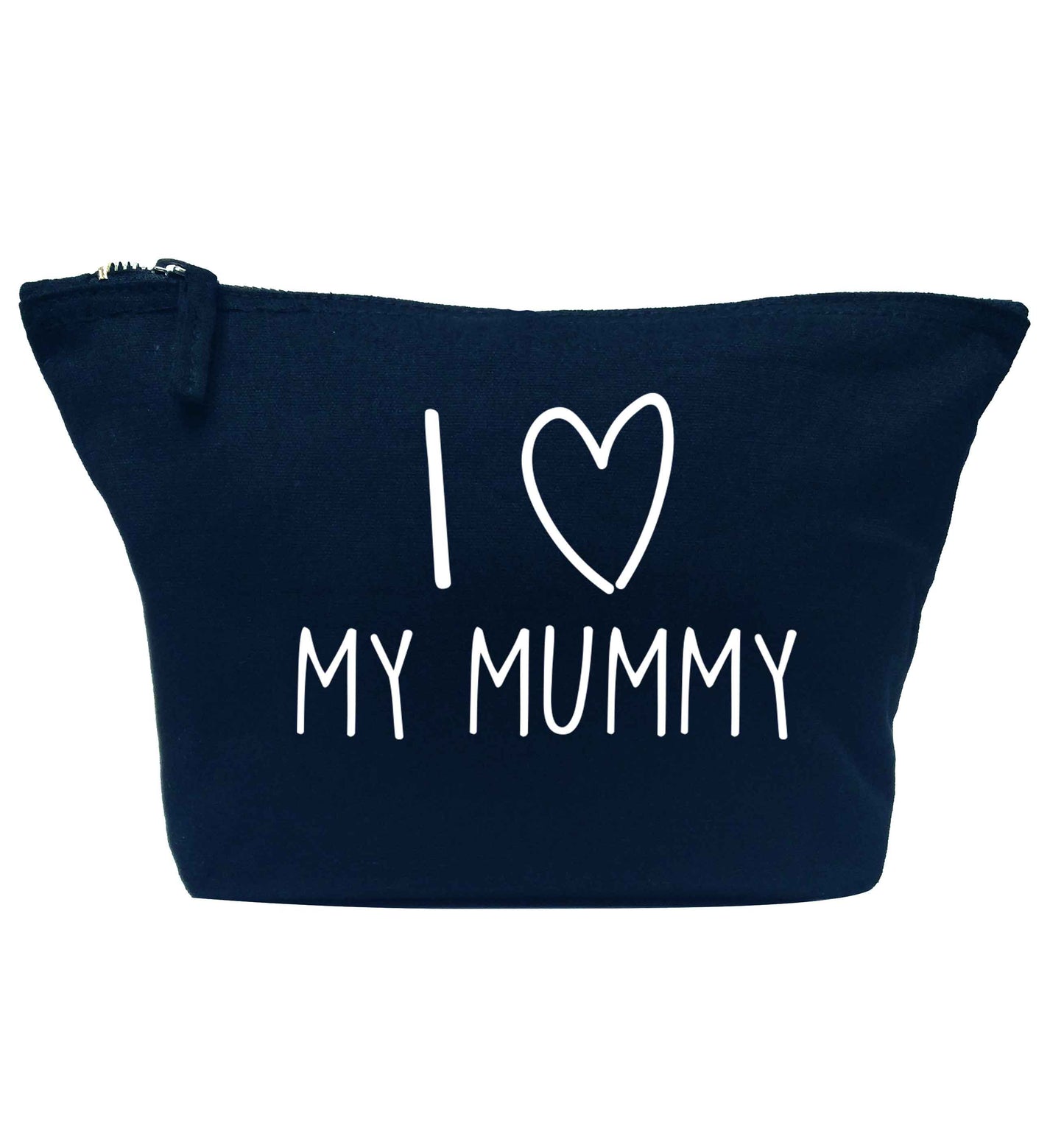 I love my mummy navy makeup bag