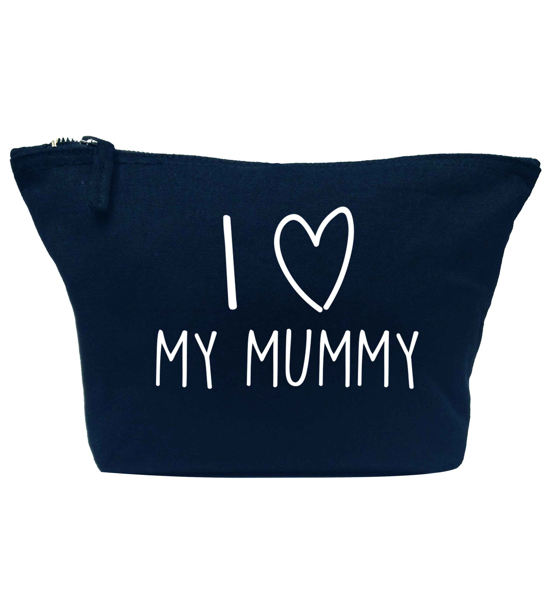 I love my mummy navy makeup bag