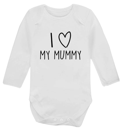 I love my mummy baby vest long sleeved white 6-12 months