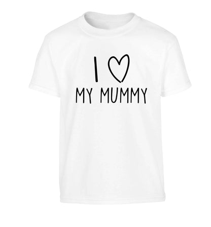 I love my mummy Children's white Tshirt 12-13 Years
