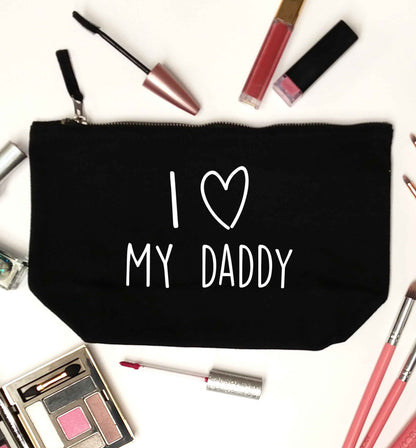 I love my daddy black makeup bag
