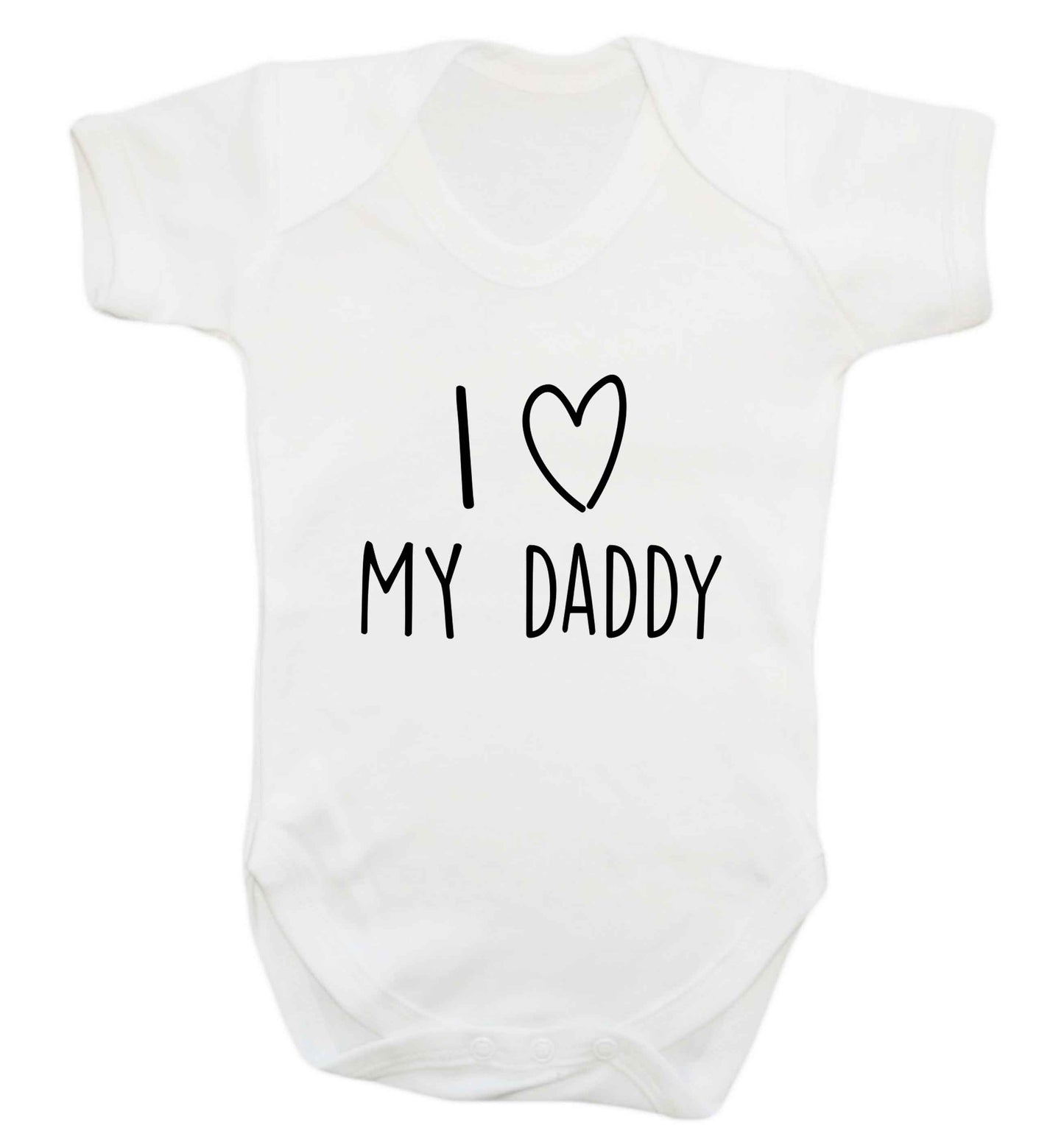 I love my daddy baby vest white 18-24 months