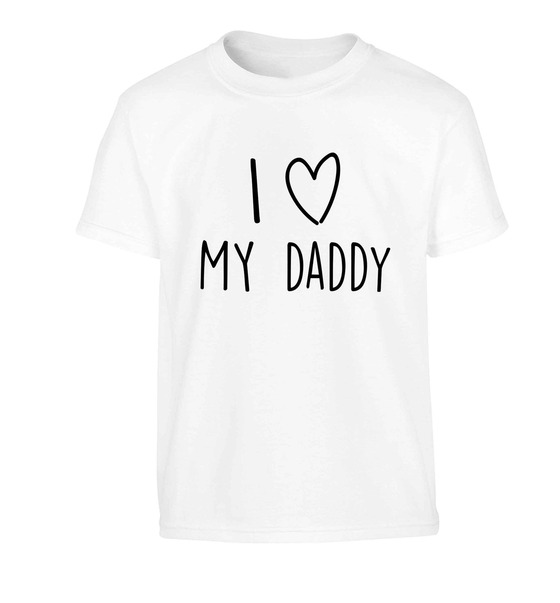 I love my daddy Children's white Tshirt 12-13 Years