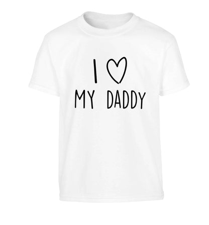 I love my daddy Children's white Tshirt 12-13 Years