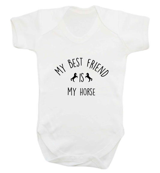 My best friend is my horse baby vest white 18-24 months
