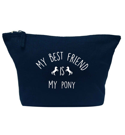 My best friend is my pony navy makeup bag