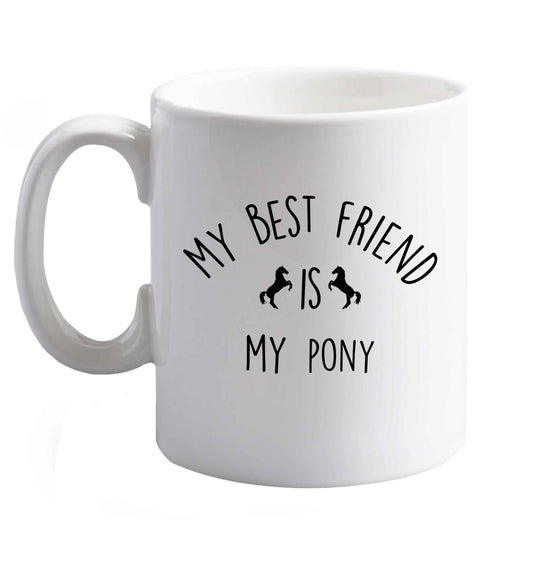 10 oz Favourite Type Pan Pancake ceramic mug right handed