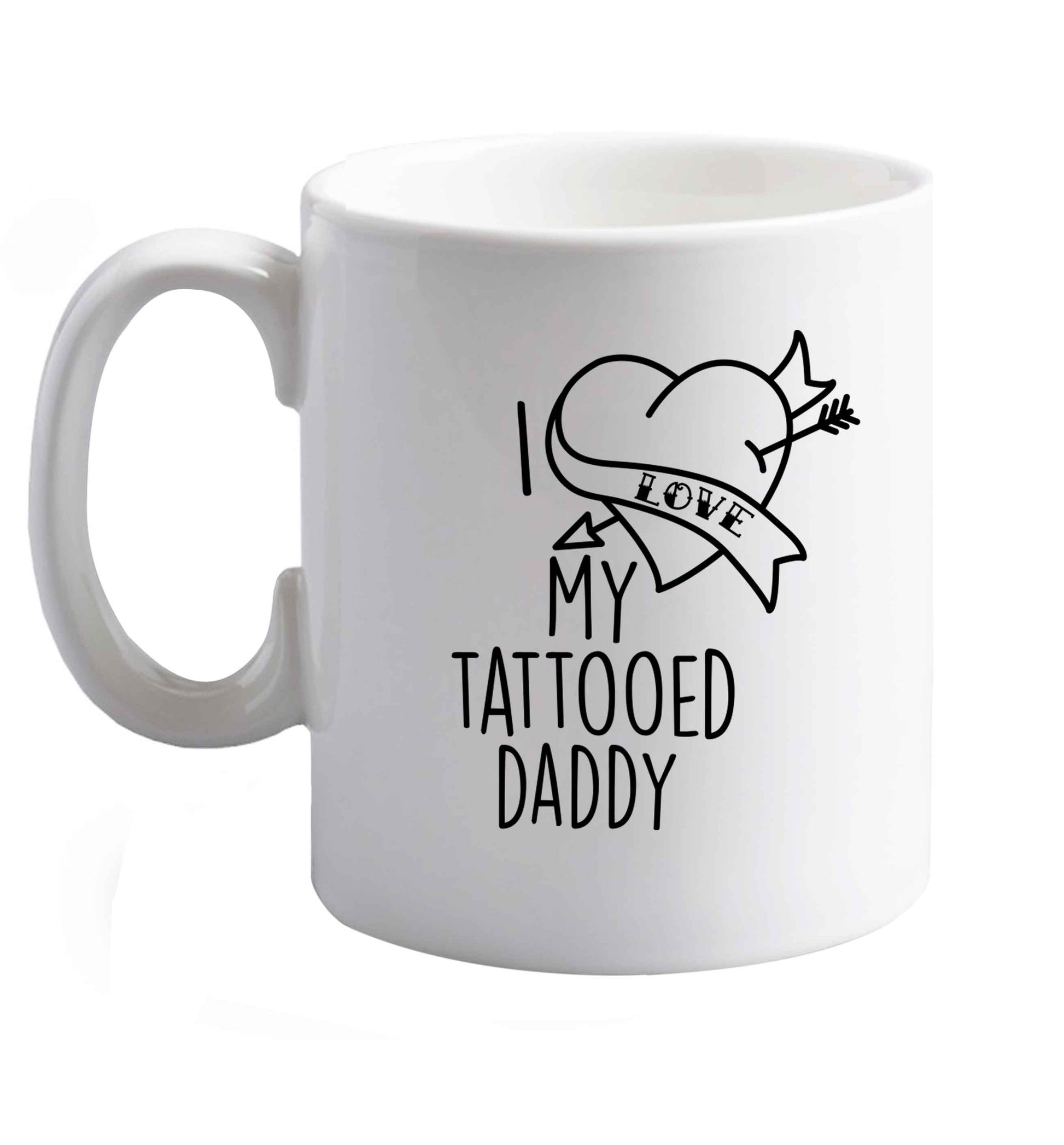 10 oz Favourite Type Pan Pancake ceramic mug right handed