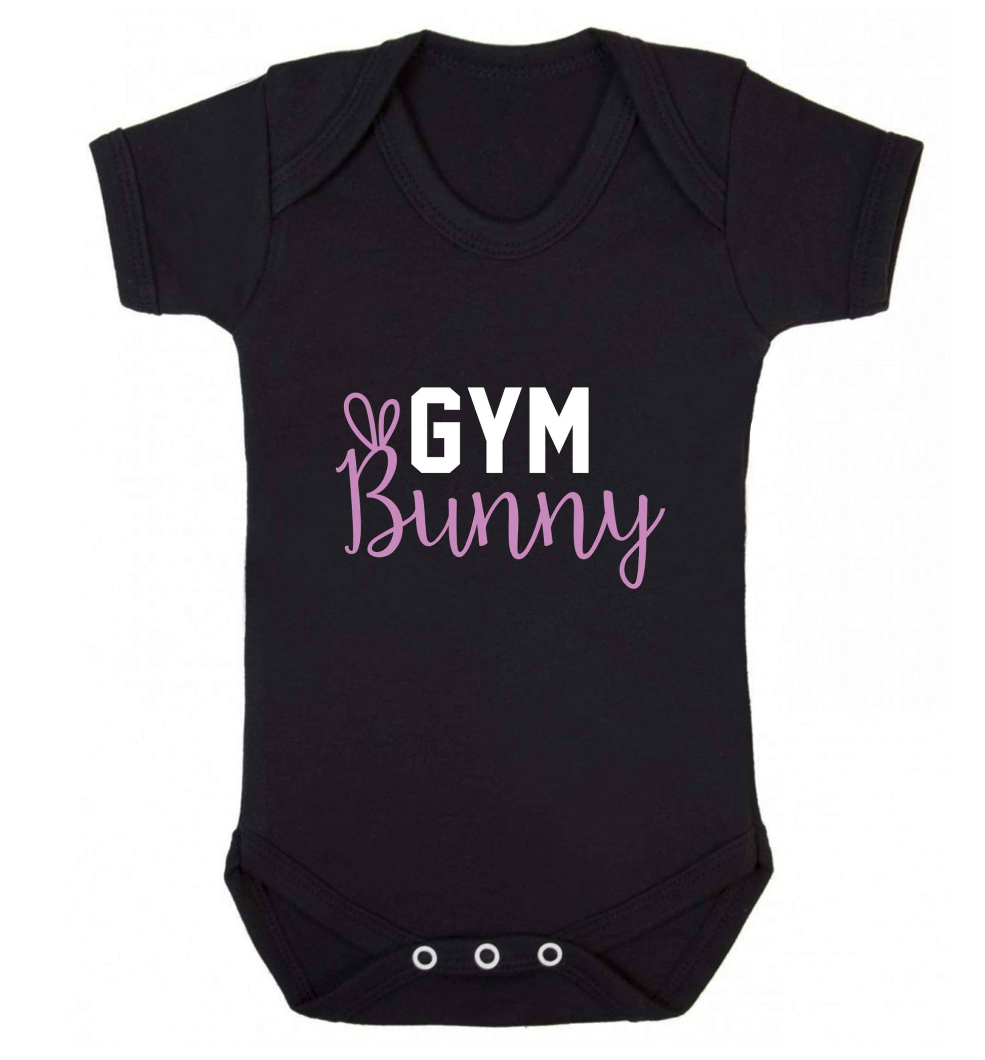 gym bunny baby vest black 18-24 months