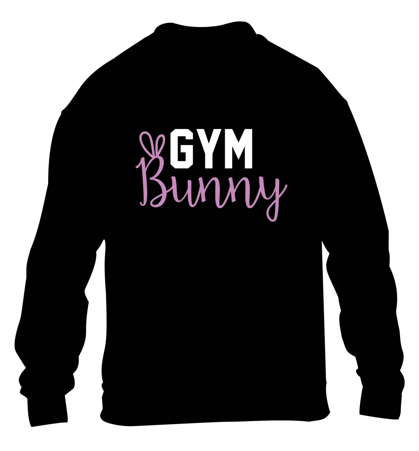 gym bunny children's black sweater 12-13 Years