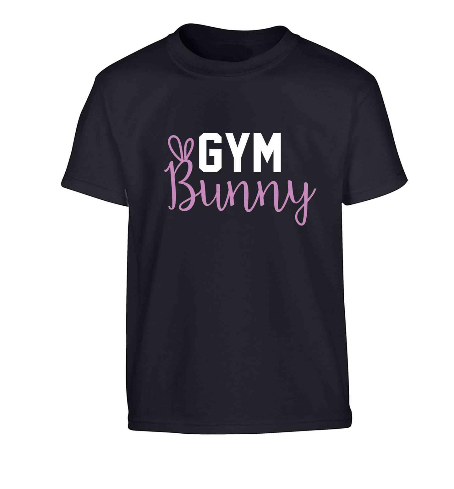 gym bunny Children's black Tshirt 12-13 Years