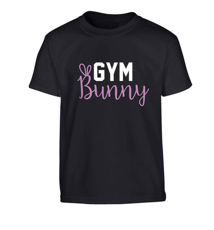 gym bunny Children's black Tshirt 12-13 Years