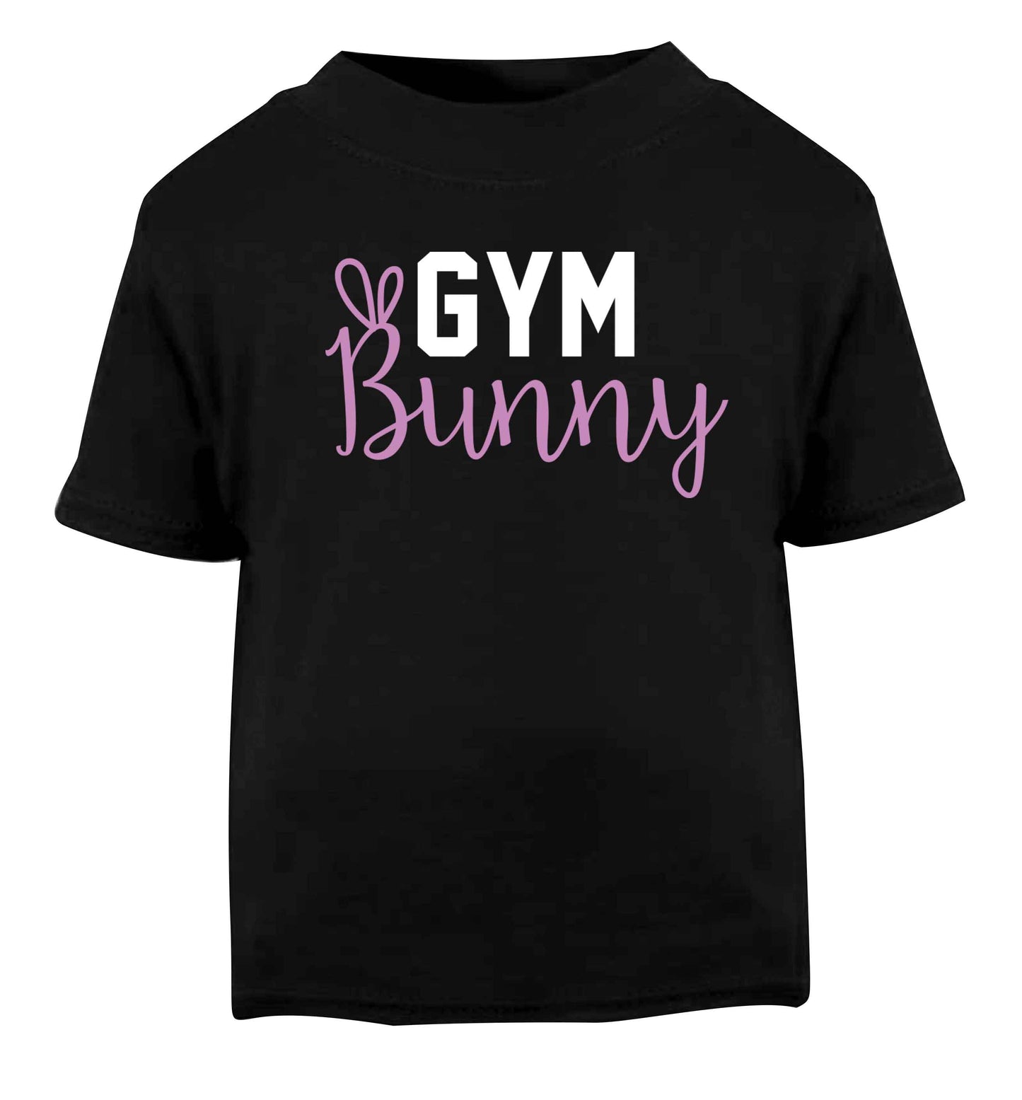 gym bunny Black baby toddler Tshirt 2 years