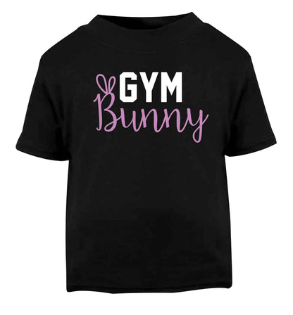 gym bunny Black baby toddler Tshirt 2 years