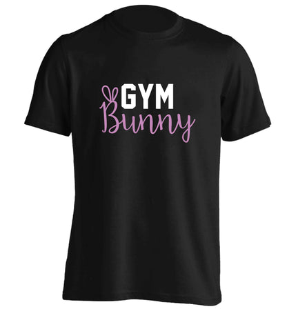 gym bunny adults unisex black Tshirt 2XL