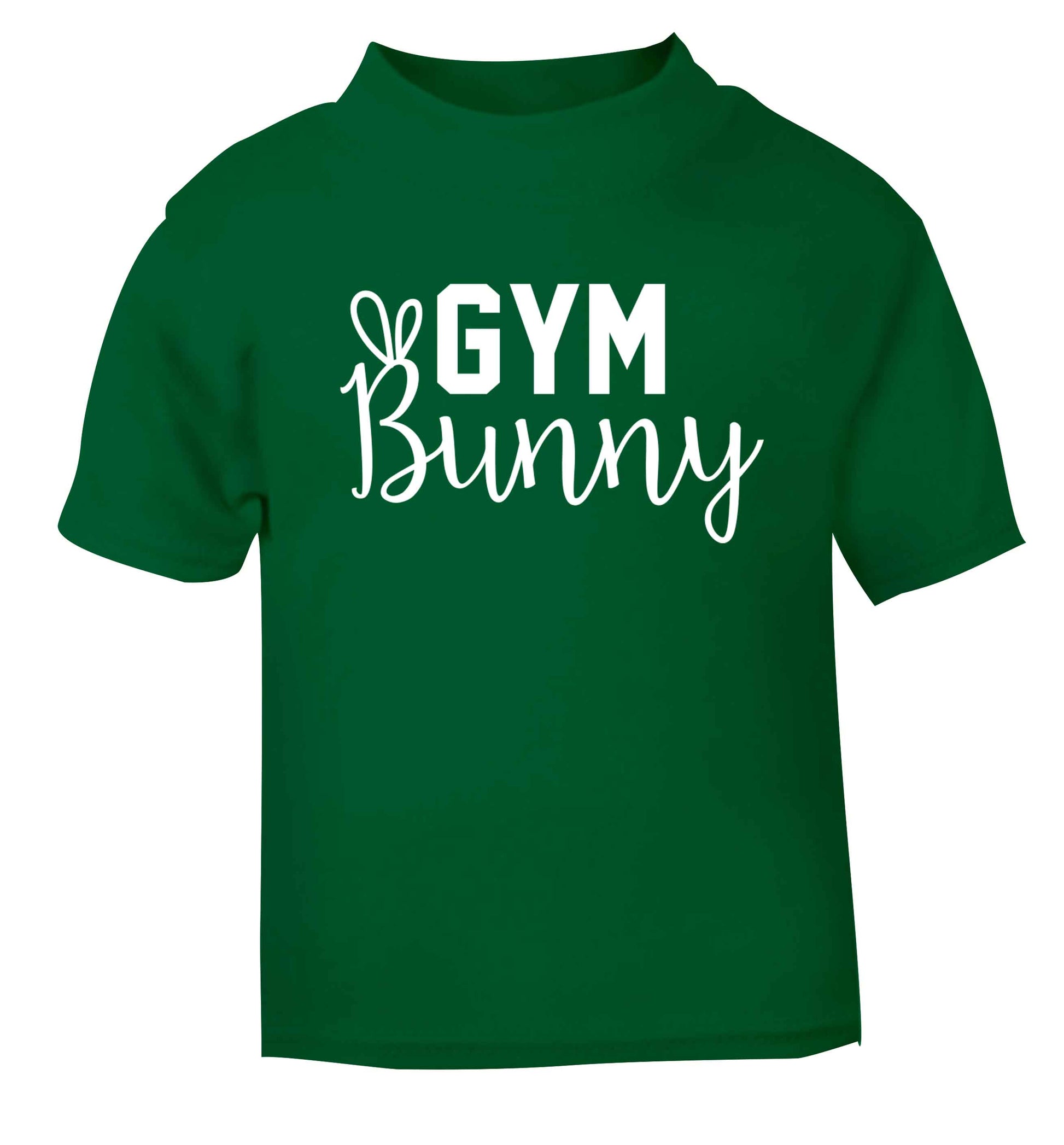 gym bunny green baby toddler Tshirt 2 Years