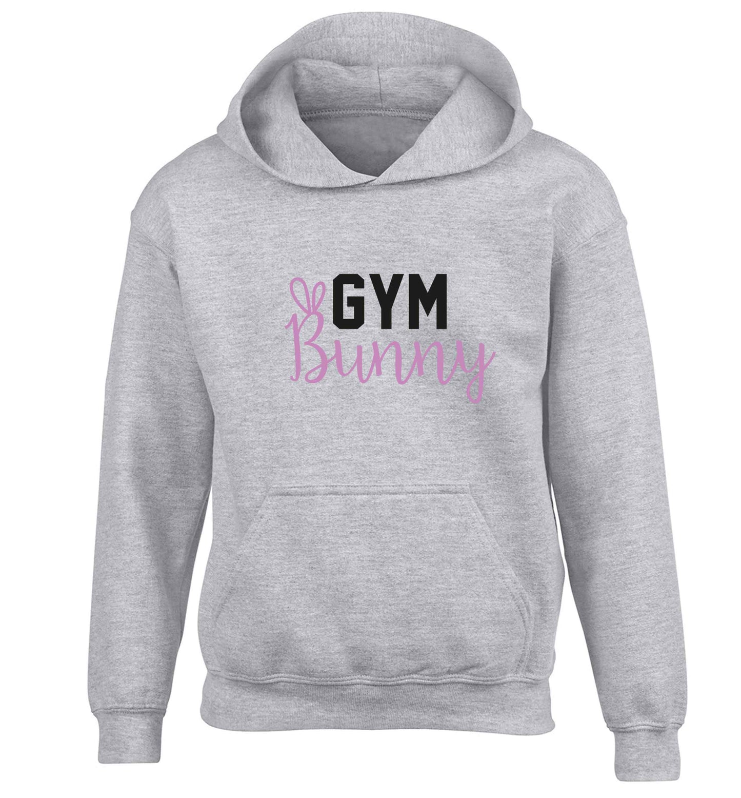 gym bunny children's grey hoodie 12-13 Years