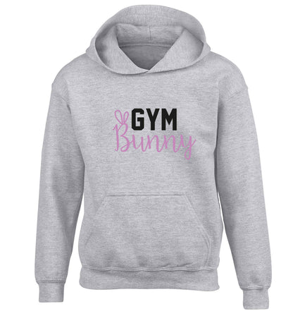gym bunny children's grey hoodie 12-13 Years