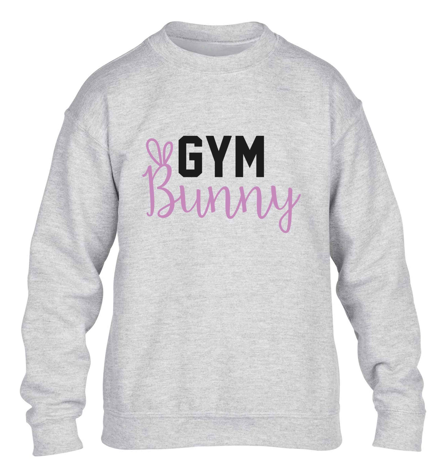 gym bunny children's grey sweater 12-13 Years