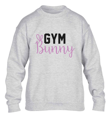 gym bunny children's grey sweater 12-13 Years