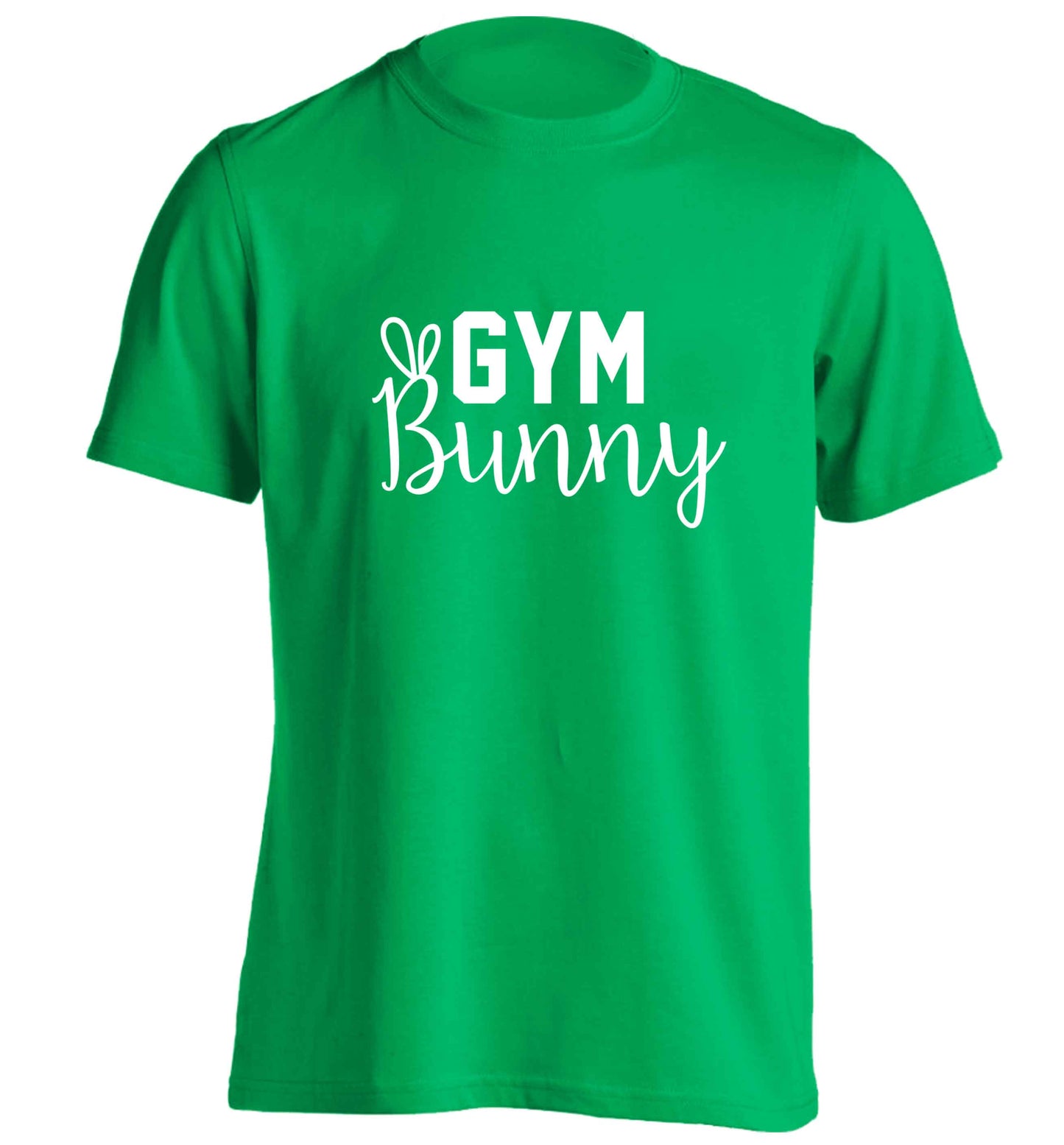 gym bunny adults unisex green Tshirt 2XL