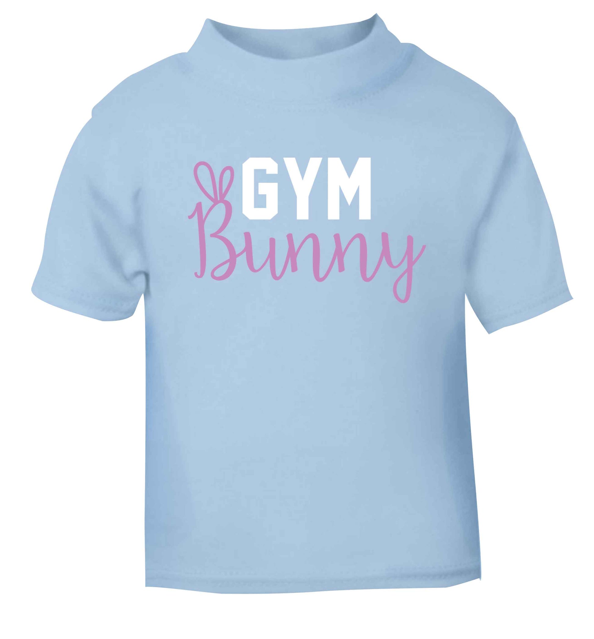 gym bunny light blue baby toddler Tshirt 2 Years