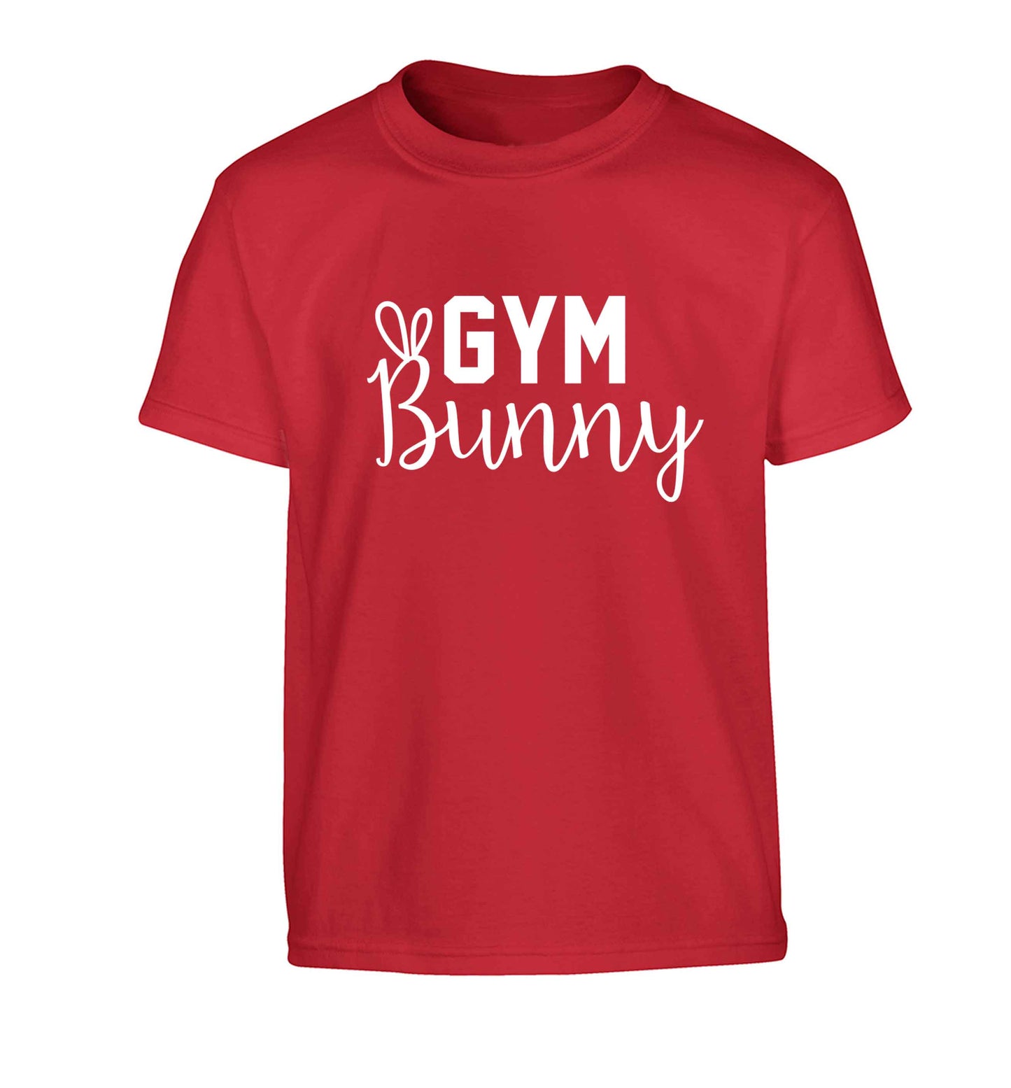 gym bunny Children's red Tshirt 12-13 Years