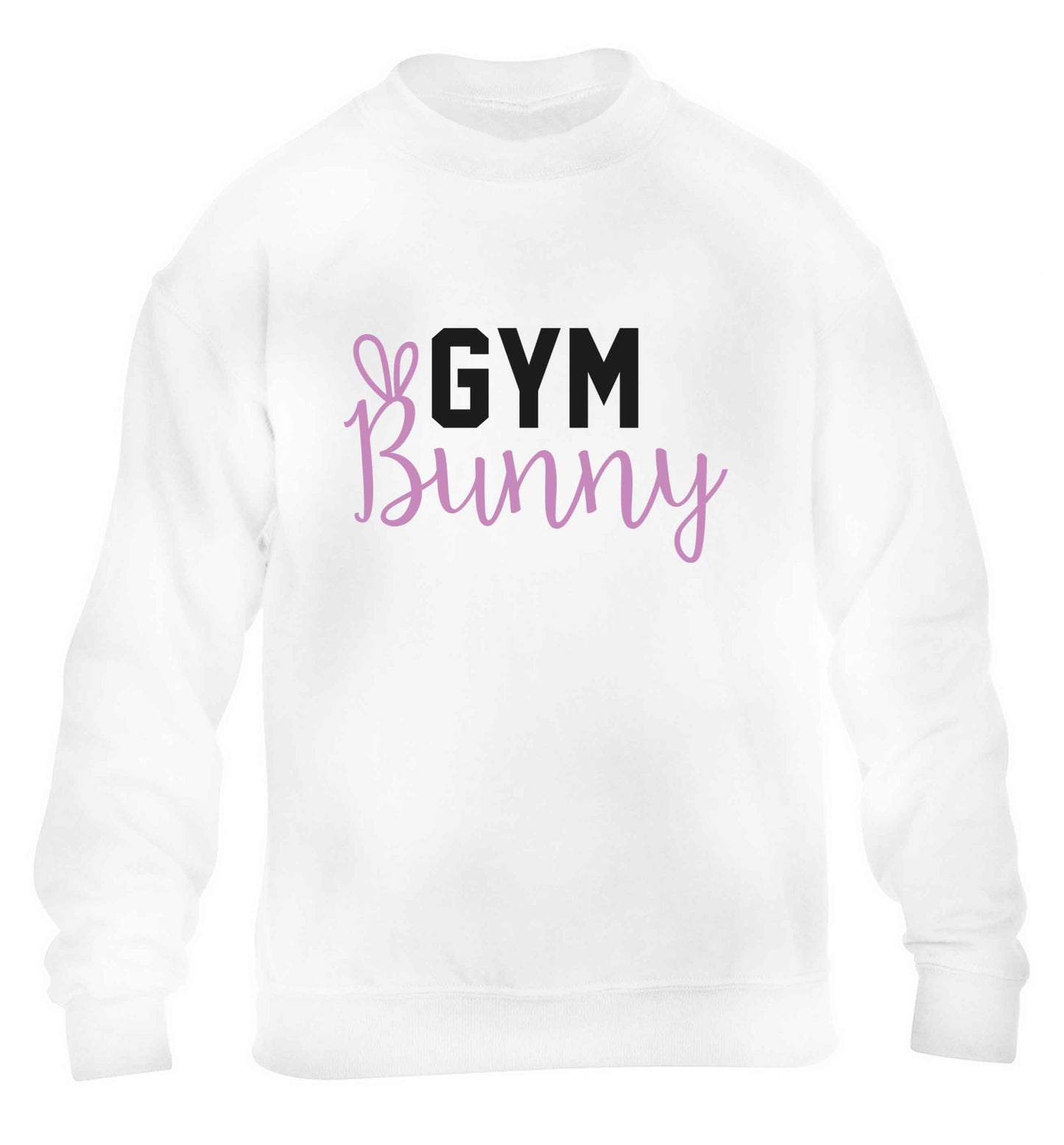 gym bunny children's white sweater 12-13 Years