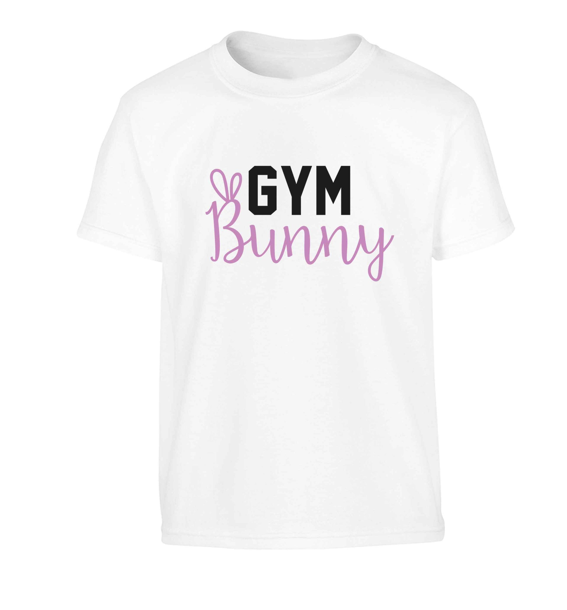 gym bunny Children's white Tshirt 12-13 Years