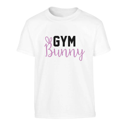 gym bunny Children's white Tshirt 12-13 Years