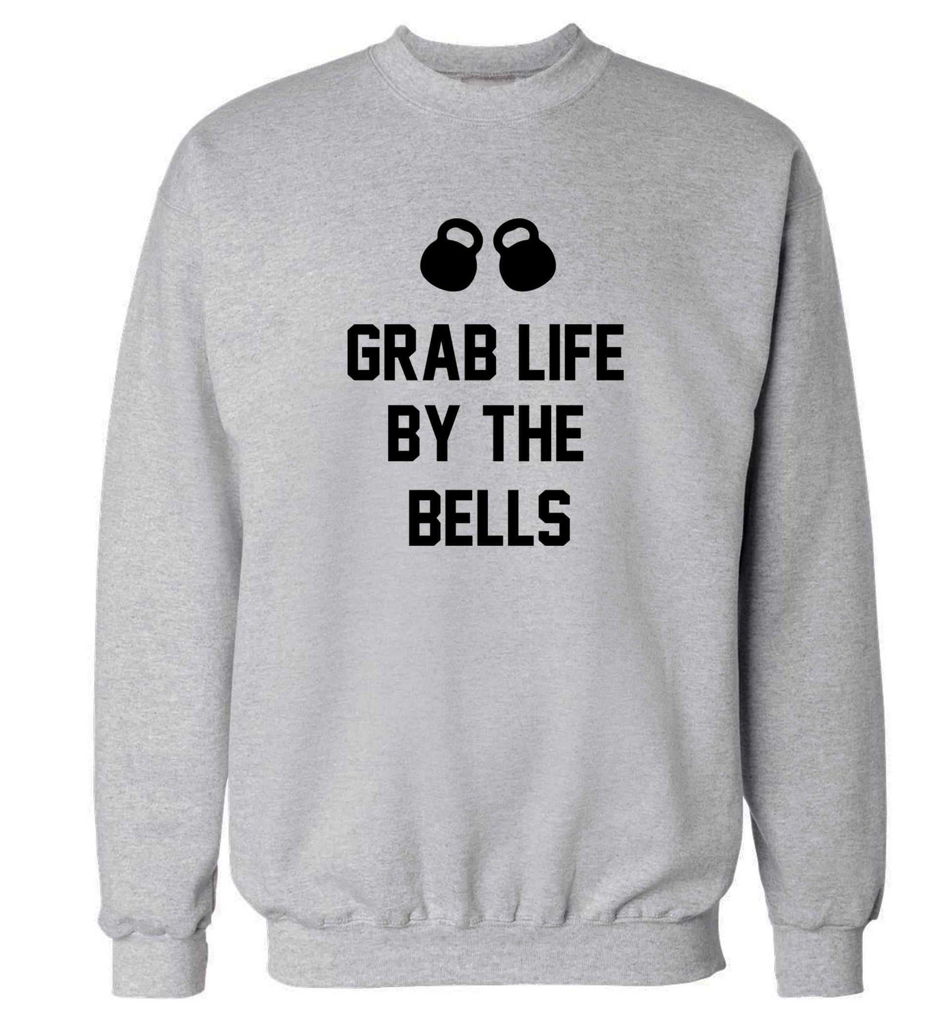 Grab life by the bells adult's unisex grey sweater 2XL