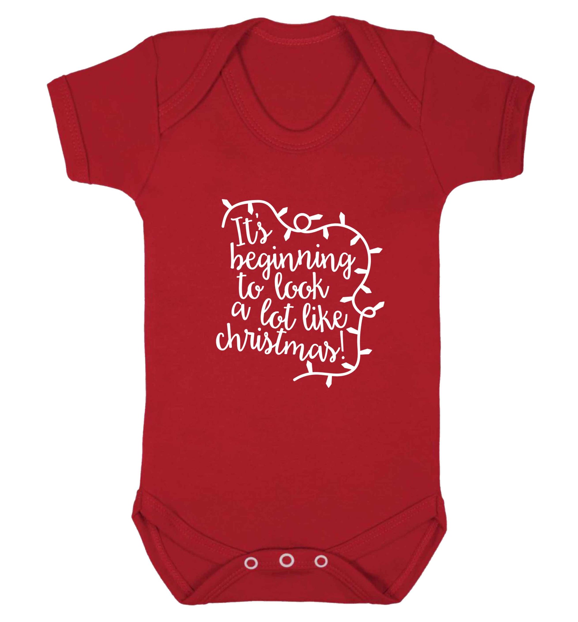 It's beginning to look a lot like Christmas baby vest red 18-24 months