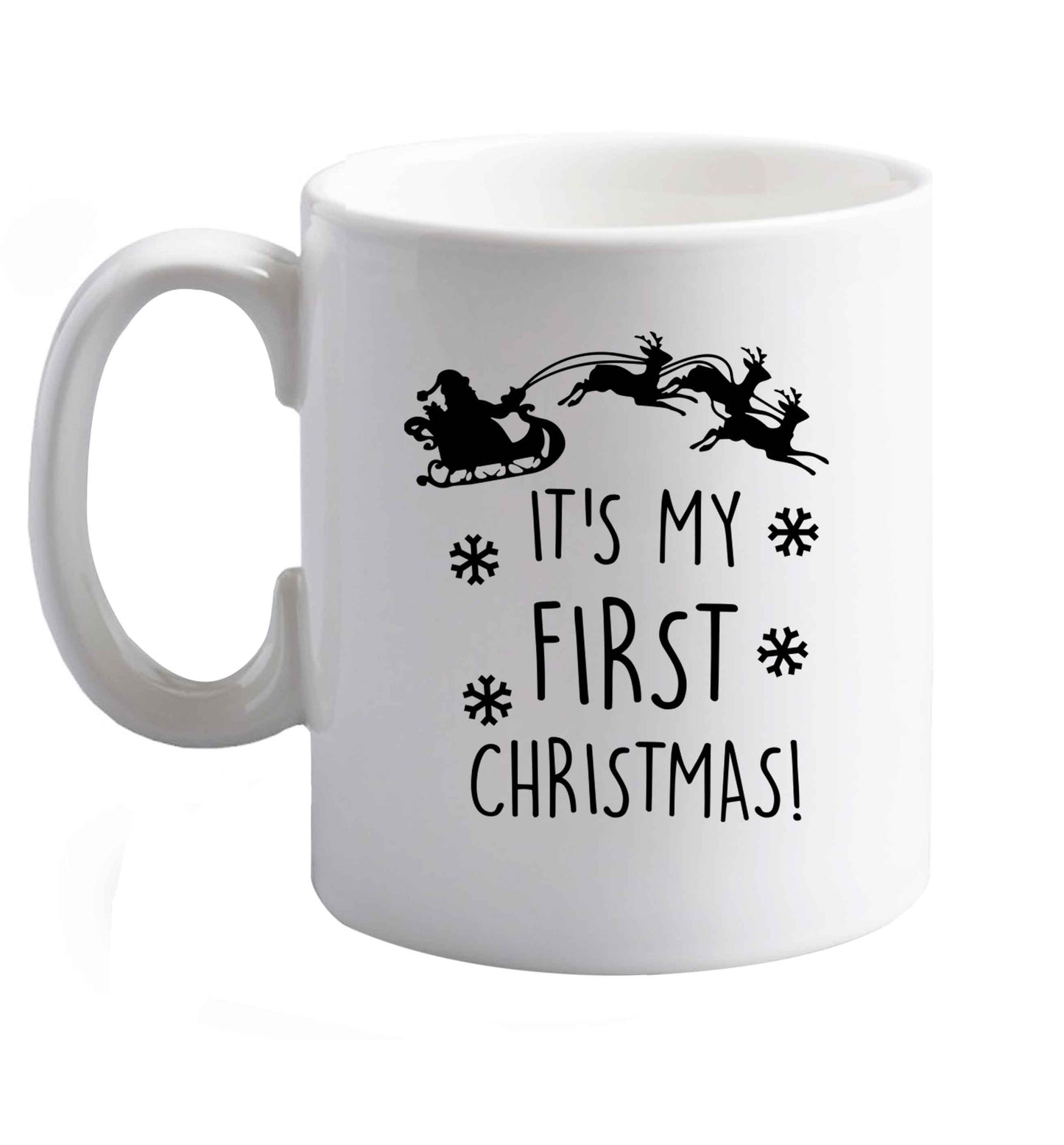 10 oz Favourite Type Pan Pancake ceramic mug right handed