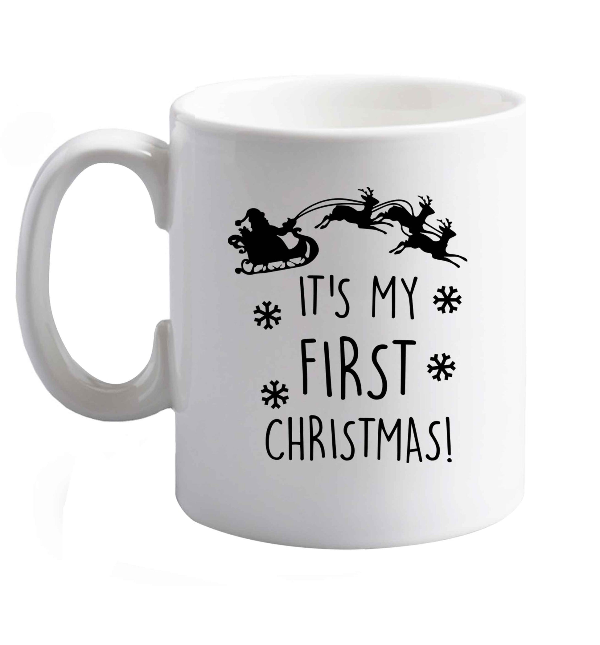 10 oz Favourite Type Pan Pancake ceramic mug right handed