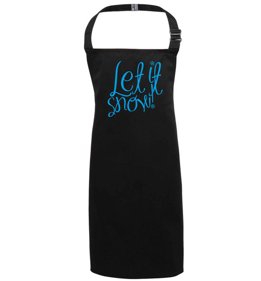 Let it snow black apron 7-10 years