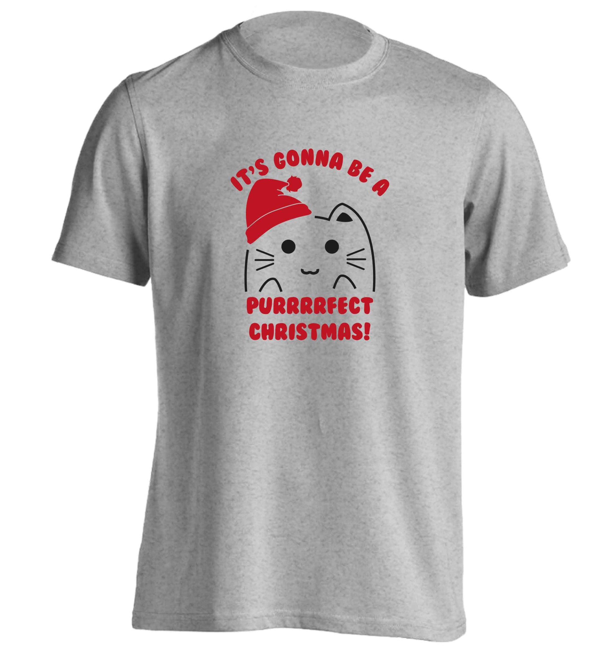 It's going to be a purrfect Christmas adults unisex grey Tshirt 2XL