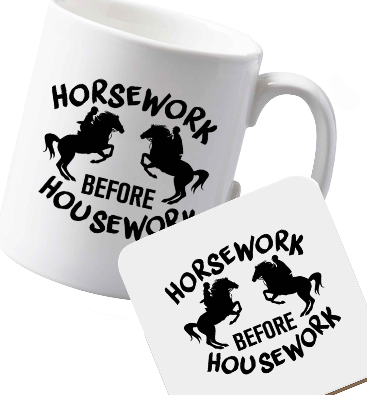 10 oz Ceramic mug and coaster Favourite Type Pan Pancake both sides