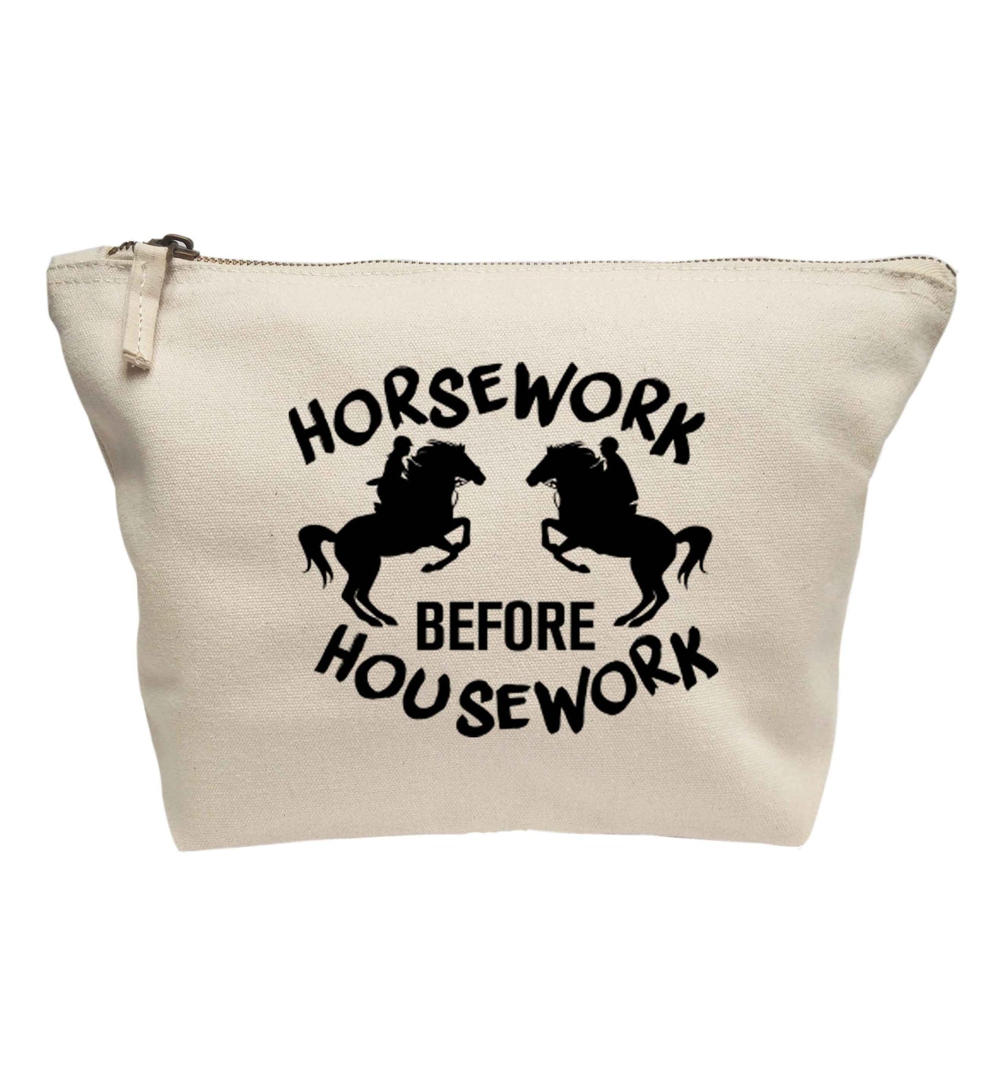 Horsework before housework | Makeup / wash bag