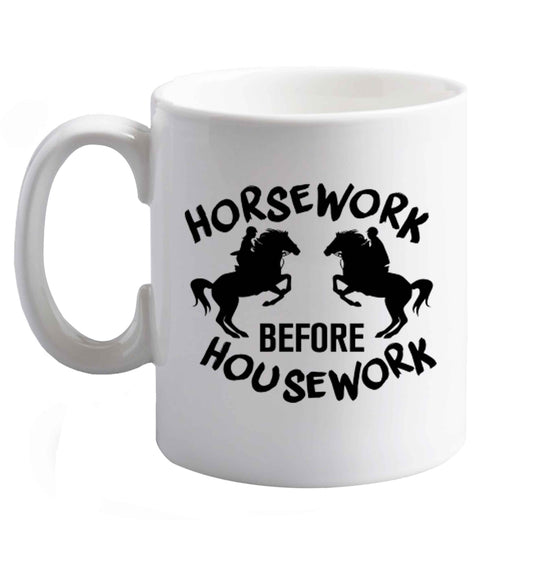 10 oz Favourite Type Pan Pancake ceramic mug right handed