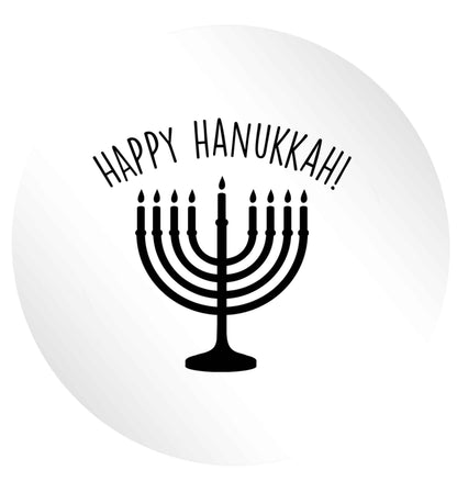 Happy hanukkah 24 @ 45mm matt circle stickers