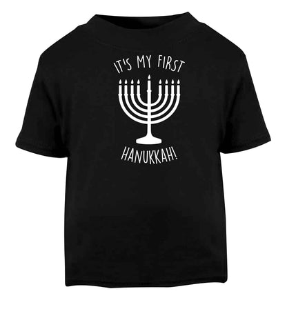 It's my first hanukkah Black baby toddler Tshirt 2 years